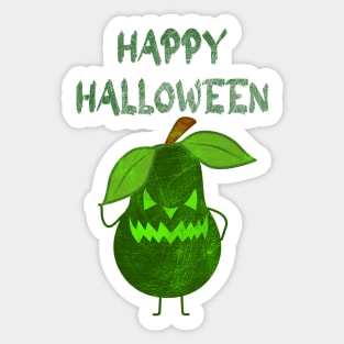 Happy Halloween- funny halloween - avocado halloween Sticker